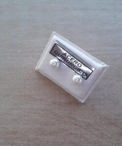 ARO DE ACERO PERLA BLANCA 5 MM