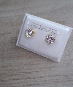 ARO DE ACERO DORADO CUBIK REDONDO MEDIANO 5 MM