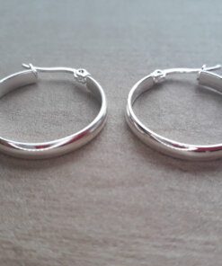 ARO DE ACERO BLANCO ARGOLLA MEDIA CAÑA 20 MM