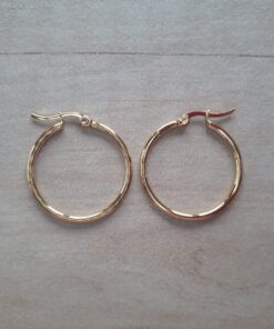 ARO DE ACERO DORADO ARGOLLA 25 MM