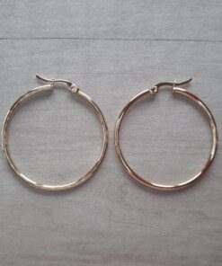 ARO DE ACERO DORADO ARGOLLA 40 MM