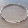 PULSERA ESCLAVA DE ACERO BLANCO MEDIA CAÑA 3 MM