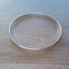 PULSERA ESCLAVA DE ACERO BLANCO MEDIA CAÑA 6 MM