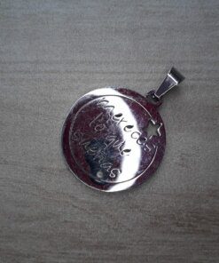 DIJE DE ACERO "MERECES LO QUE SUE¥AS" 30 MM