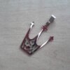 DIJE DE ACERO CORONA 28 X 32 MM