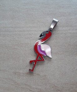 DIJE DE ACERO FLAMENCO 15 X 30 MM