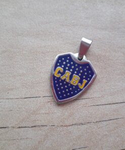 DIJE DE ACERO FÚTBOL CABJ. TAMAÑO 18 X 14 MM