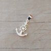 DIJE DE ACERO BLANCO ANCLA 15 X 23 MM
