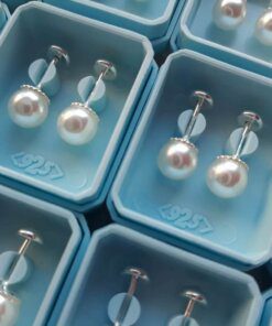 ABRIDOR PLATA PERLA PEGADA
