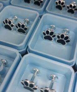 ABRIDOR PLATA ESMALTADO HUELLA