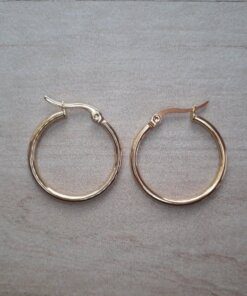 ARO DE ACERO DORADO ARGOLLA 30 MM
