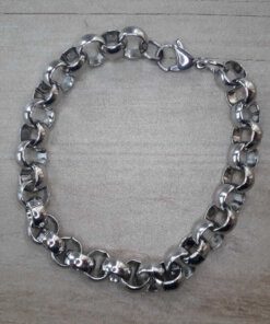 PULSERA DE ACERO ROLO 9.0 LARGO 20 CM