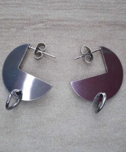 ARO DE ACERO ARGOLLA REDONDA 20 MM CON FRU FRU