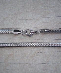 CADENA DE ACERO COLA DE RATÓN CHATA 4 MM