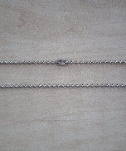 CADENA DE ACERO DE BOLITAS 1.5 MM x 10 UNIDADES