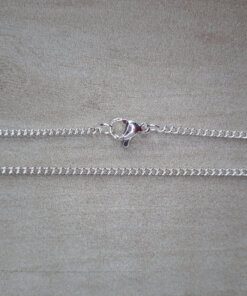 CADENA DE ACERO BLANCO GRUMET 0.5 X 50 CM