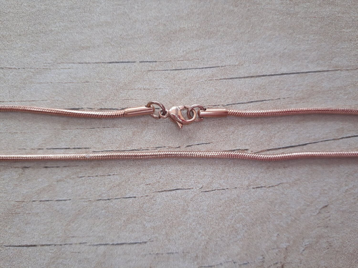CADENA DE ACERO ROSÉ CLAPTON 1.6
