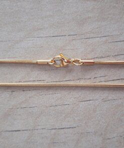CADENA DE ACERO DORADO CLAPTON 1.5. Paquete x 10 unidades.