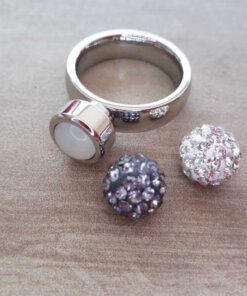 ANILLO DE ACERO CON CABEZAL A ROSCA