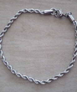 PULSERA DE ACERO SOGA 0.6 CON EXTENSIÓN