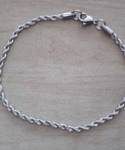 PULSERA DE ACERO SOGA 0.5 SIN EXT.
