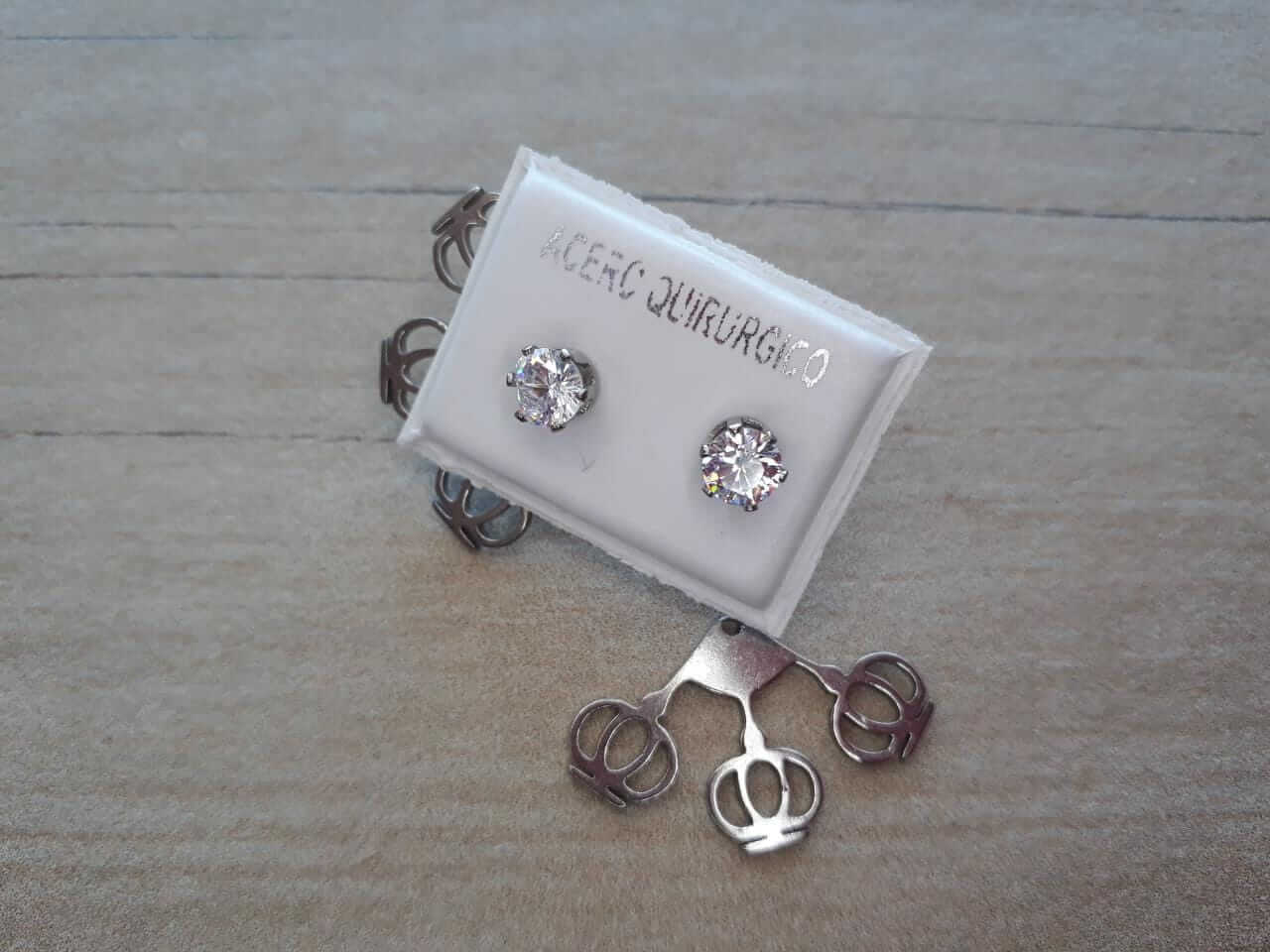 ARO DE ACERO CUBIK 4 MM CON ARAÑA DE 3 CORONAS