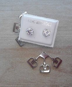 ARO DE ACERO CUBIK 4 MM CON ARAÑA DE 3 CORONAS