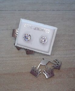ARO DE ACERO CUBIK 4 MM CON ARAÑA DE 3 CORONAS