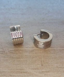 ARO DE ACERO ARGOLLA RAYADA con bisagra. DIÁMETRO 12 MM, ANCHO 7 MM