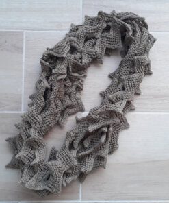 CUELLO LISO TIPO CROCHET 100% ACRILICO, COLOR VISON. 30 X 90 CM