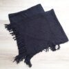 PONCHO DE ACRÍLICO NEGRO CON FLECOS