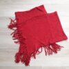 PONCHO DE ACRÍLICO BORDO CON FLECOS