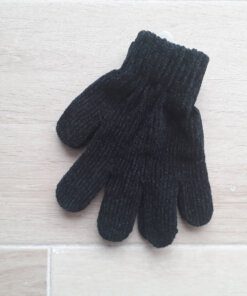 GUANTE DE CHENILLE NACIONAL COLOR NEGRO