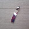 DIJE DE ACERO MEDALLA RECTANGULAR PARA GRABAR PULIDO AMBAS CARAS. 8 X 30 MM- ESPESOR 1,5 MM.
