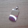 DIJE DE ACERO MEDALLA PARA GRABAR PULIDO AMBAS CARAS. 22 X 35 MM- ESPESOR 1,5 MM.