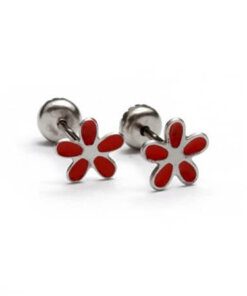 ABRIDOR DE ACERO FLOR ESMALTADA