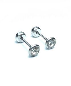 ABRIDOR DE ACERO STRASS 4,5 MM CON ENGARCE FRANCÉS