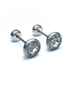 ABRIDOR DE ACERO STRASS 6 MM CON ENGARCE FRANCÉS