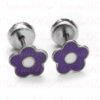 ABRIDOR DE ACERO FLOR ESMALTADA