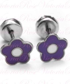ABRIDOR DE ACERO FLOR ESMALTADA