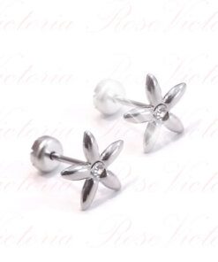 ABRIDOR DE ACERO FLOR CON STRASS Y PETALOS FINOS