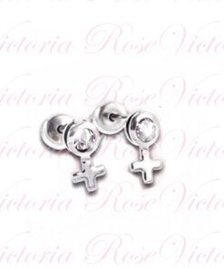 ABRIDOR DE ACERO SIGNO FEMENINO CON STRASS