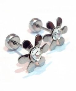 ABRIDOR DE ACERO FLOR CON STRASS