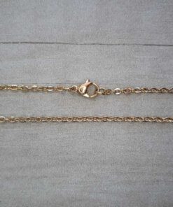 CADENA DE ACERO DORADO ESPEJITO 0.5. Paquete x 10 unidades
