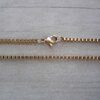 CADENA DE ACERO DORADO VENECIANA 1,9 .
