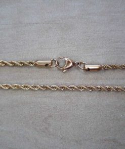 CADENA DE ACERO DORADO SOGA 0,5