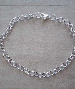 PULSERA DE ACERO BLANCO ROLO 5.0.