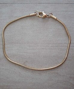 PULSERA DE ACERO DORADO CLAPTON 1.5 . LARGO 19 CM
