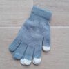 GUANTE DAMA 3 DEDOS TOUCH COLOR GRIS