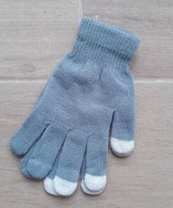 GUANTE DAMA 3 DEDOS TOUCH COLOR GRIS